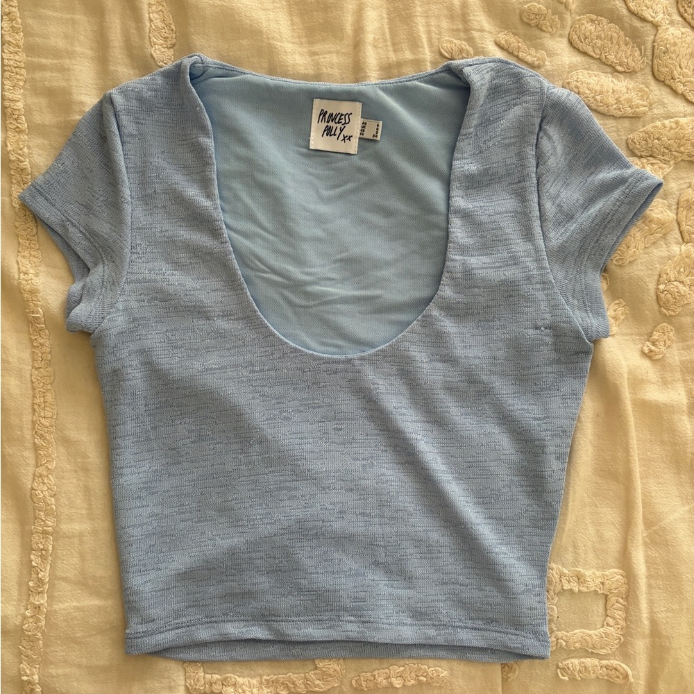 princess polly blue alderney top